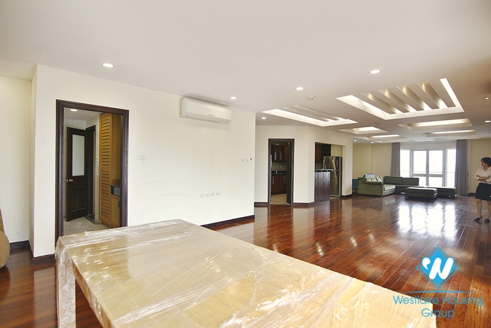 Four-room ambassador-sized apartment for rent in a quiet alley in the heart of Hoan Kiem district